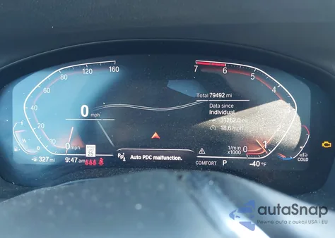 2020 BMW X3 Sdrive30I z USA, uszkodzony, nr VIN 5UXTY3C0XLLE55574